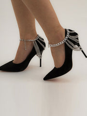 Simple Multi-Layered Tassels Chains Anklets