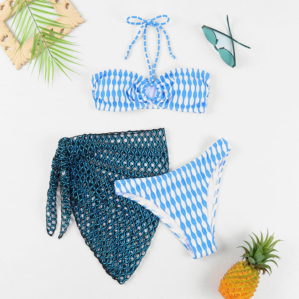 Poppy Three-Piece Bikini Set