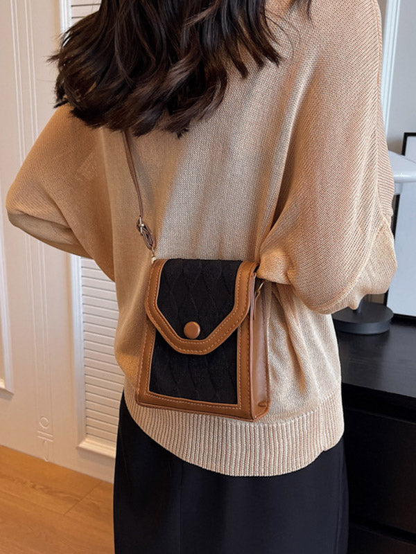 Geometric Split-Joint Bags Crossbody Bags