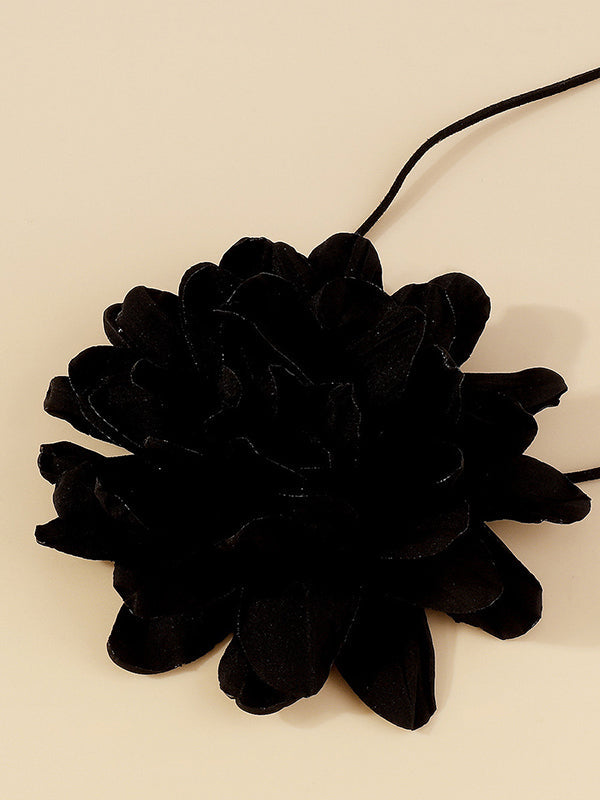 Three-Dimensional Flower Tied Necklaces Accessories Waist Chain Accessories