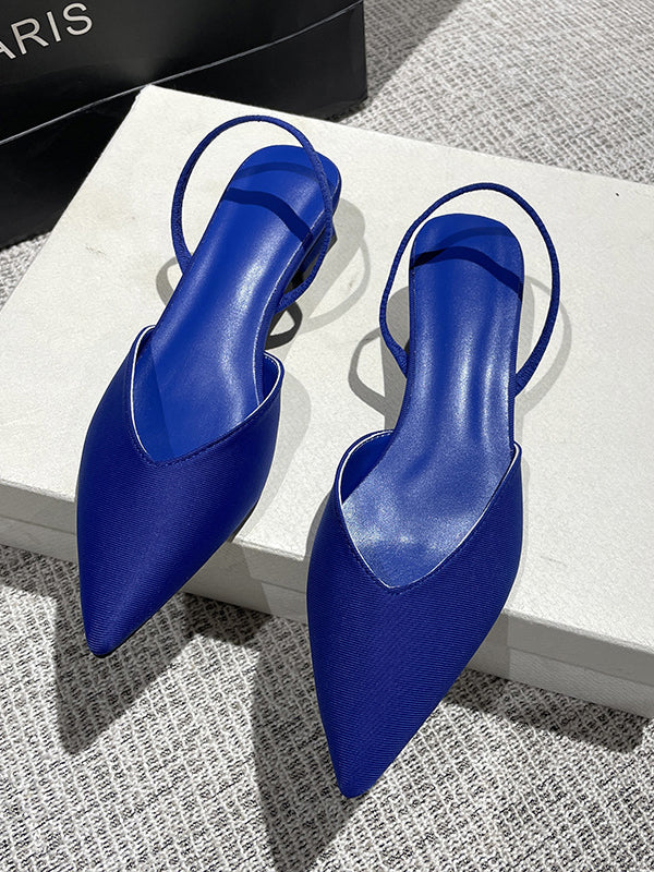 Pointed-Toe Split-Joint Pumps Sandals Sling Shoes