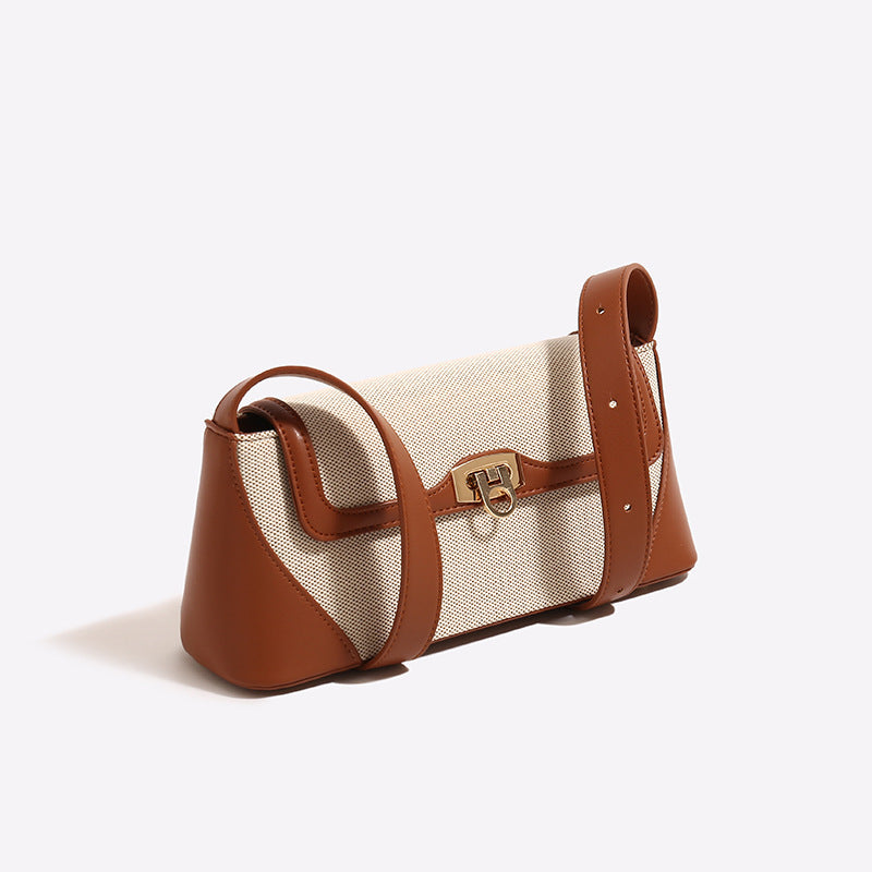 Canvas-Luxe Handbag