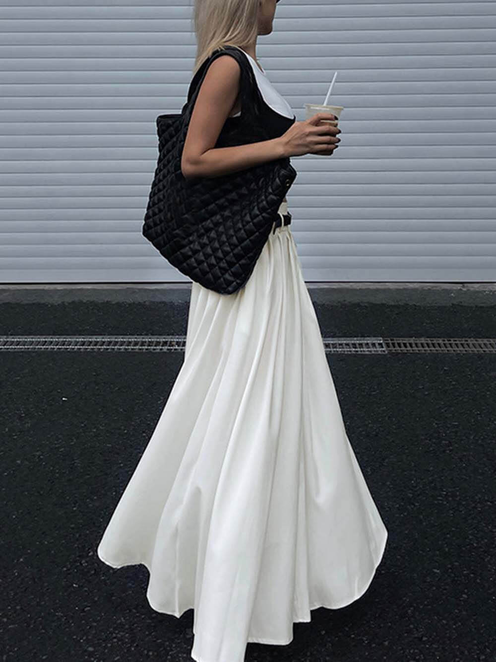 Modern Pleated Pleated Skirt