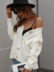 RACHAEL KNIT CARDIGAN - WHITE