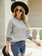 PRISCINE KNIT SWEATER - GREY