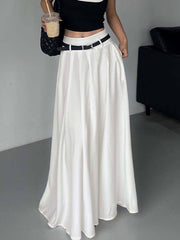 Modern Pleated Pleated Skirt