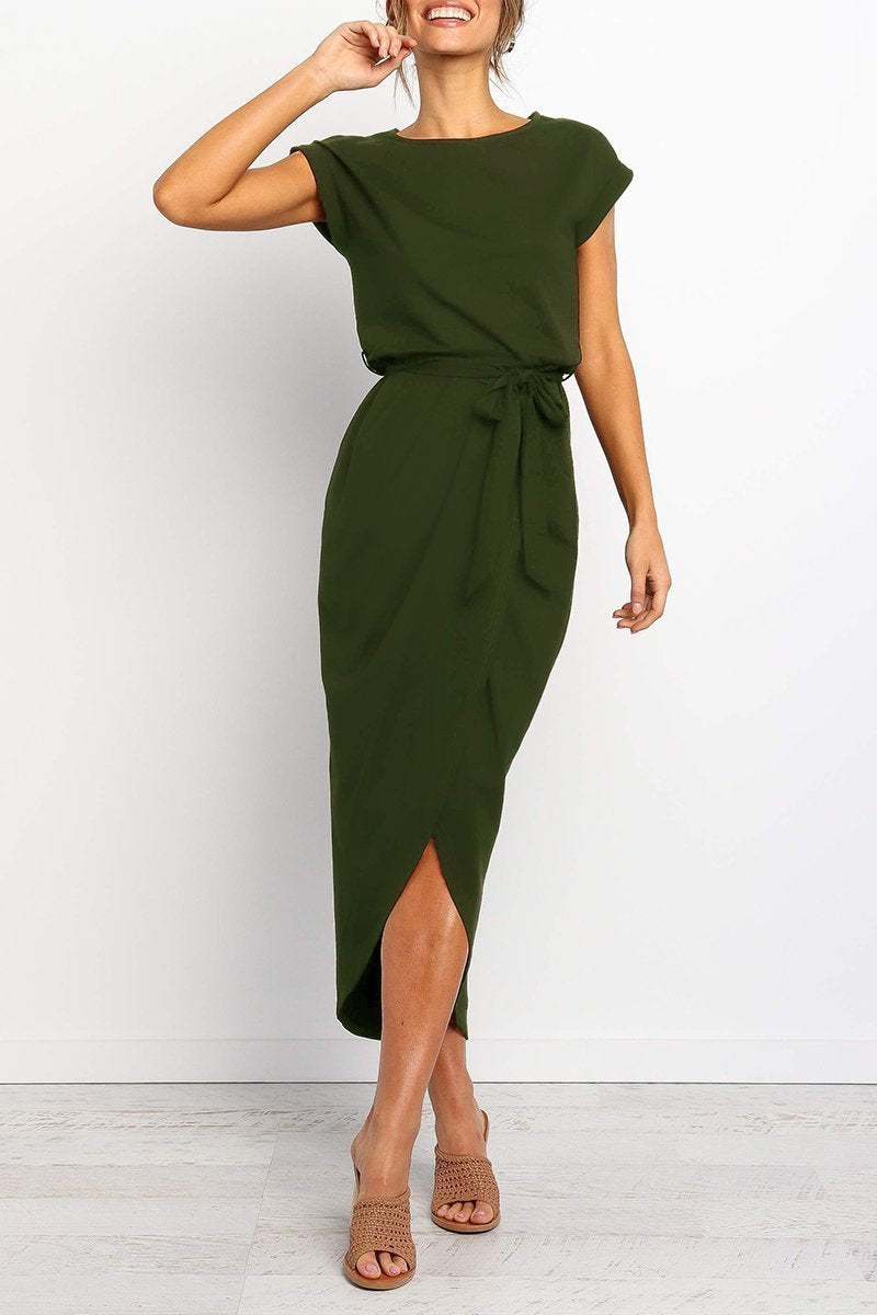 Chicindress Solid Color Essential Grace Midi Dress(4 Colors)