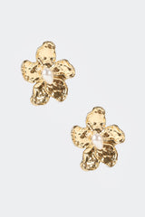 Floral Pattern Stud Earrings