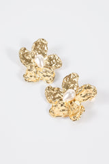 Floral Pattern Stud Earrings