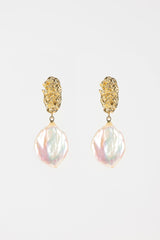 Faux Baroque Pearl Earrings