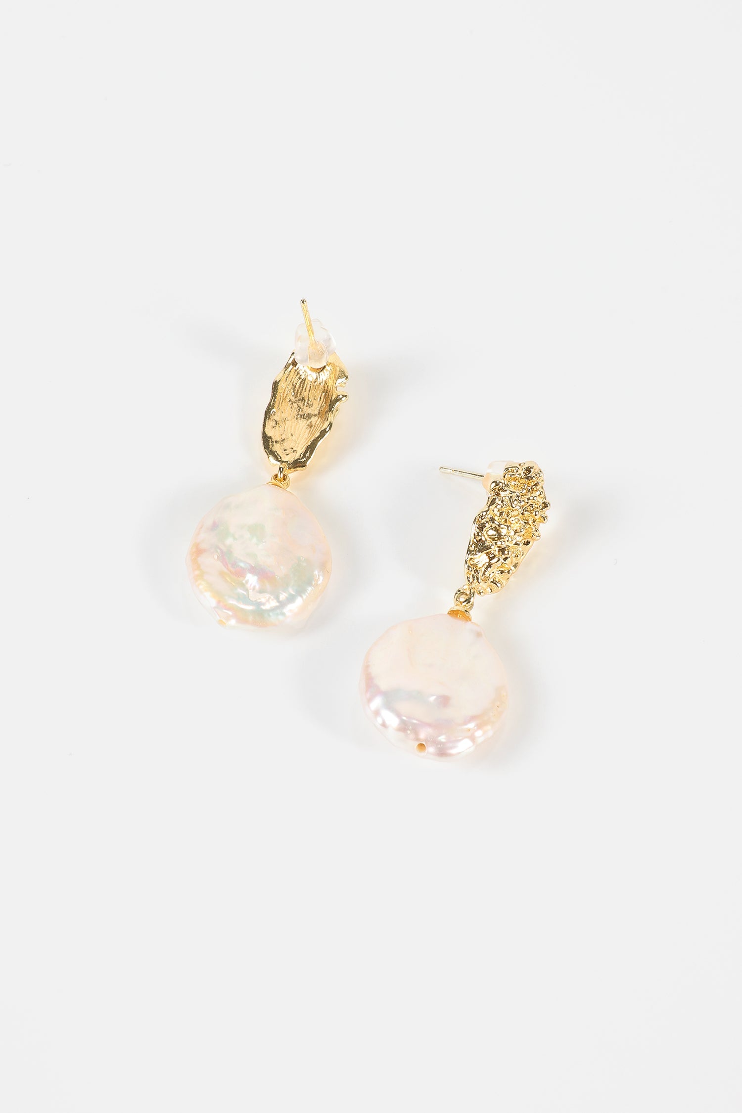 Faux Baroque Pearl Earrings