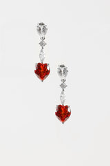 Rhinestone Decor Drop Earrings