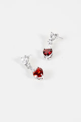 Rhinestone Decor Drop Earrings