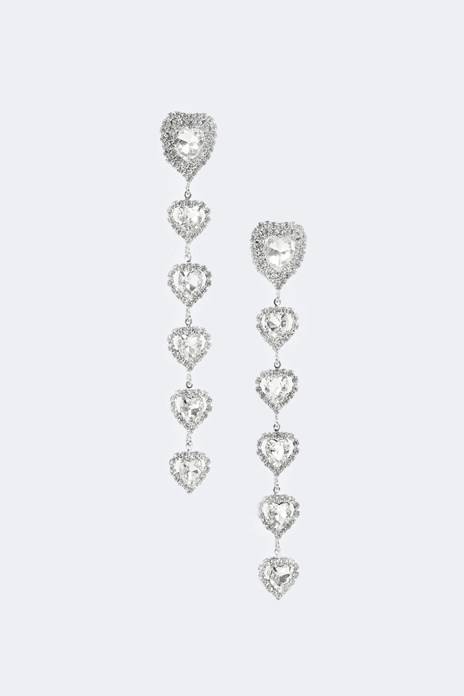 Designed Heart Shaped Necklace & Heart Shape Earrings Set