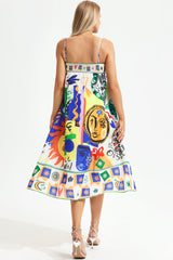 Print Soleil Midi Sun Dress