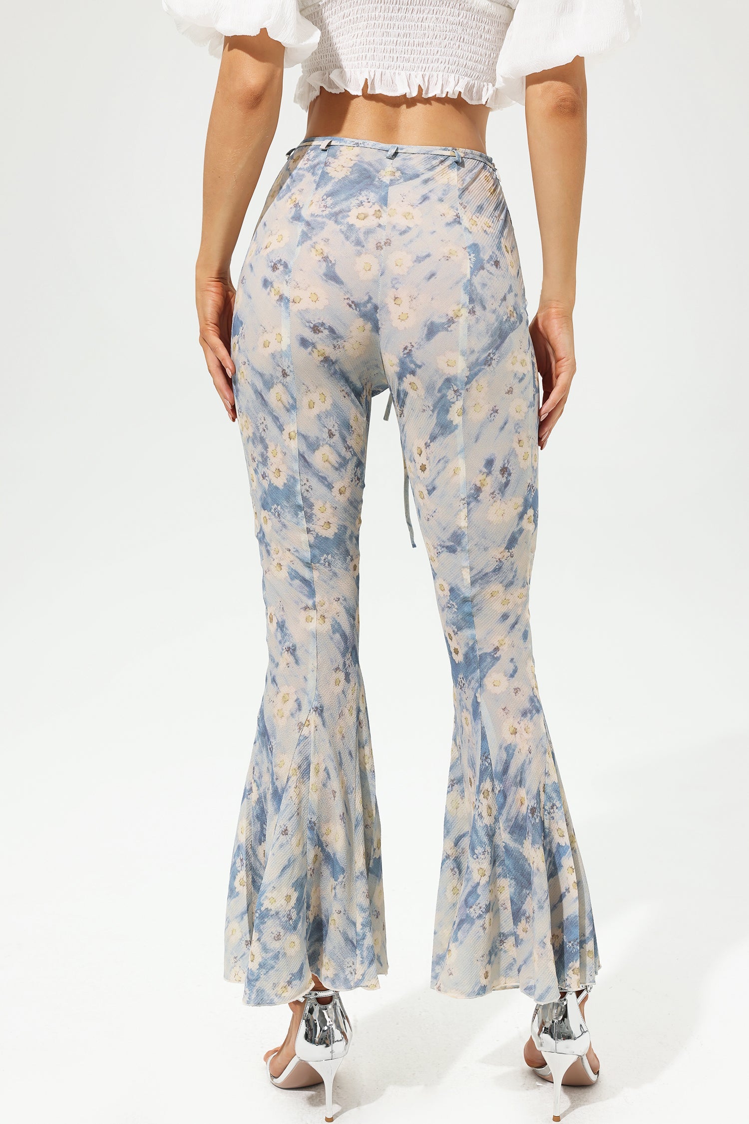 Printed Flare Pants