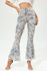 Printed Flare Pants