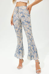 Printed Flare Pants