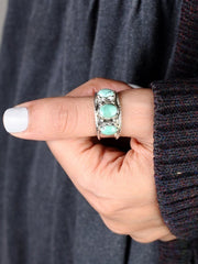 Bohemian Inlaid Turquoise Ring