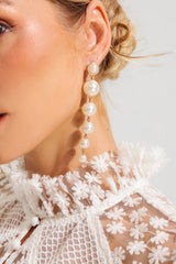 Faux Pearl Drop Earrings