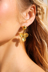 Hemispherical Floral Earrings