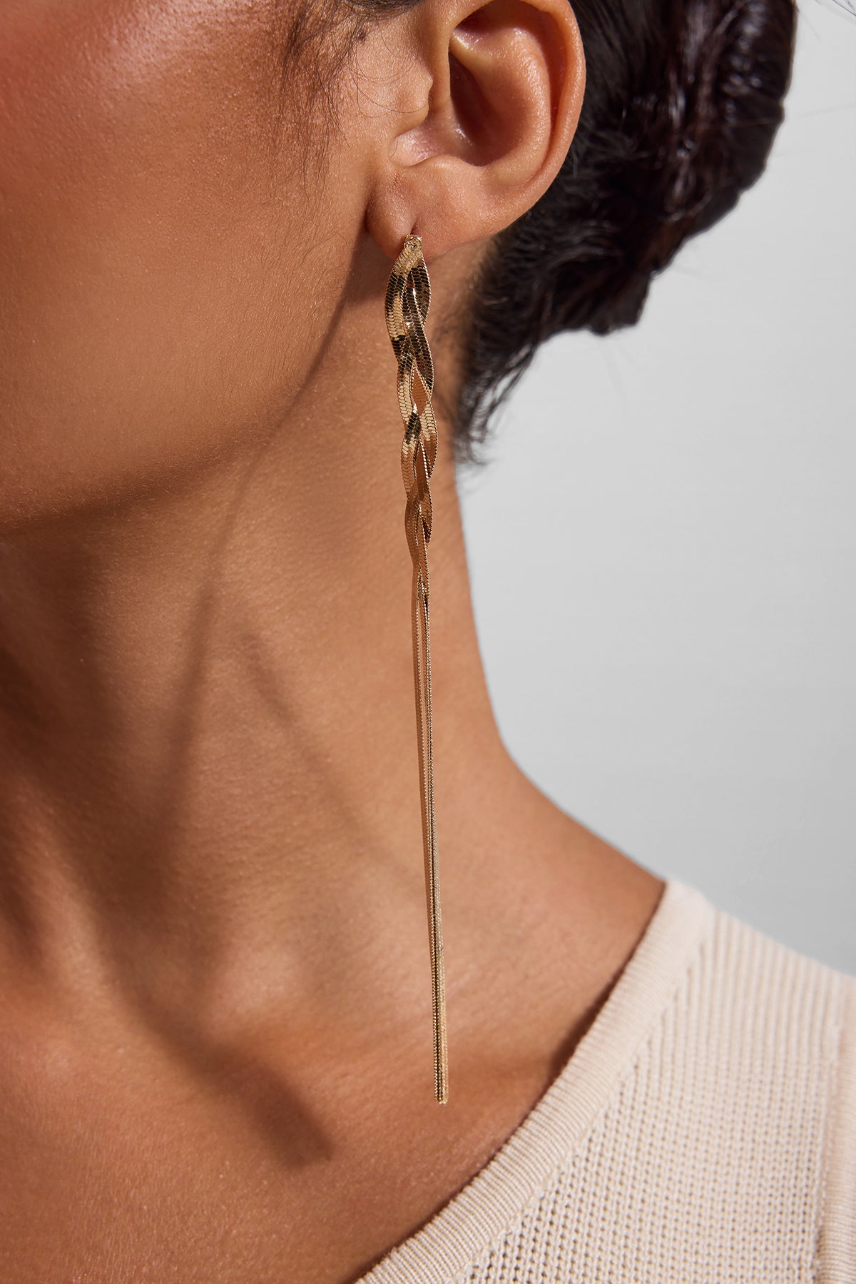 Metal Tassel Earrings