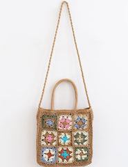 Boho-Quilt Woven Tote