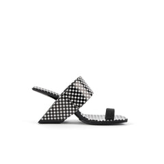 JADY ROSE | LARAMIE LEATHER HEEL SANDAL - POLKADOT