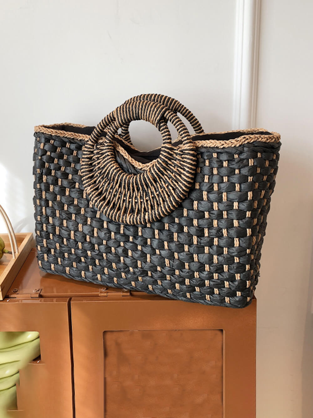 Coastal-Chic Woven Tote