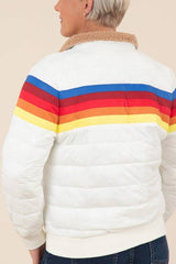 Chasing Rainbows Retro Stripe Insulated Jacket