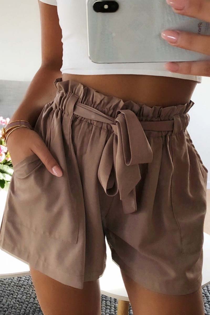 Chicindress Casual Wide Leg Shorts With Ruffle