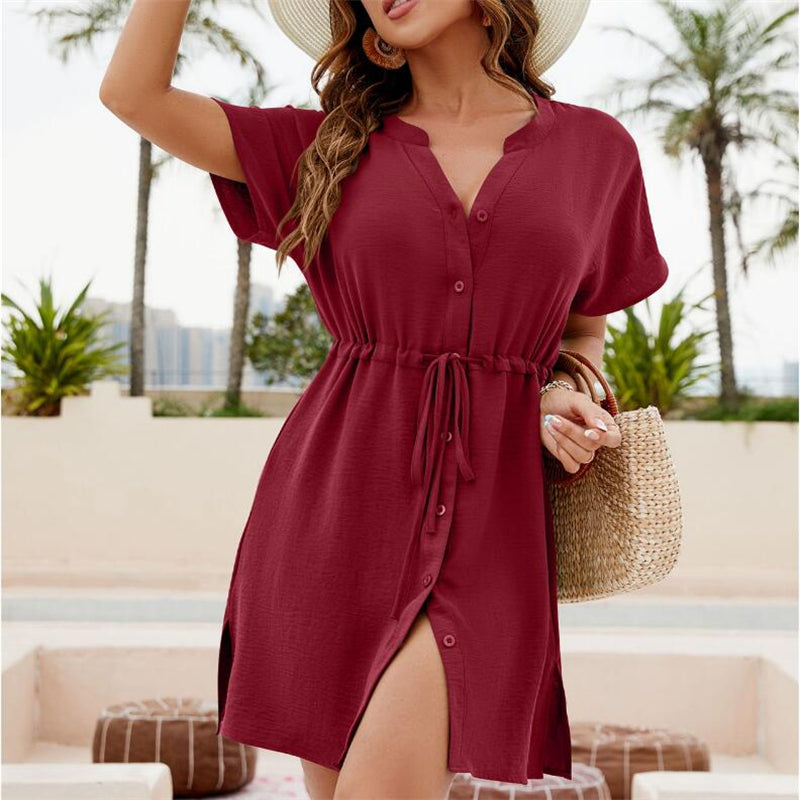 Beach Sunscreen Chiffon Mini Dress