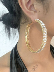 Rhinestone Ear-Ring Earrings Accessories