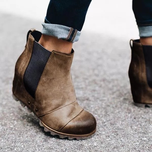 Women Wedge Ankle Booties