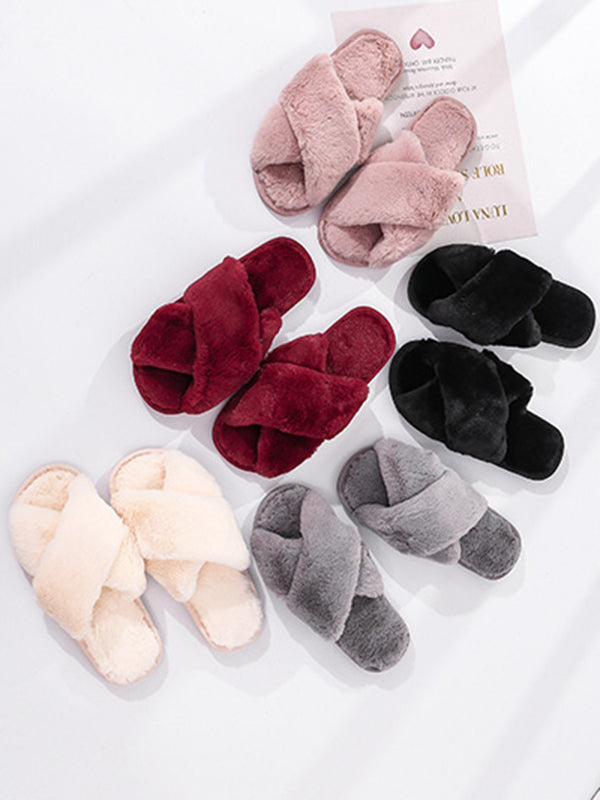 Open Toe Split-Joint Slippers