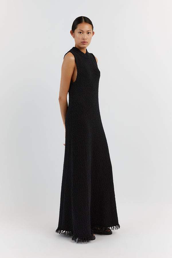 Cornelia Tassel Knit Maxi Tank Dress