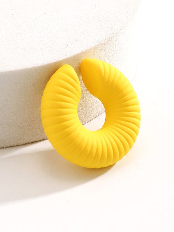 Geometric Solid Color Ear Clip