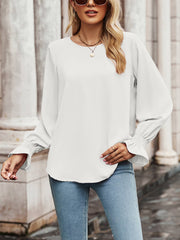 Loose Round Neck Pullover Loose Shirt