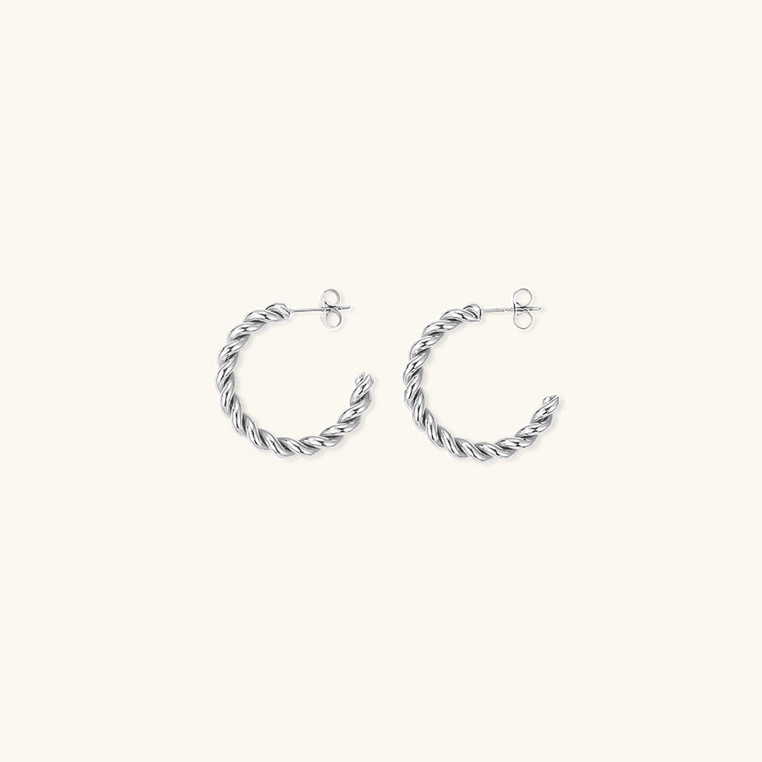 Celeste Twist Hoop Earrings