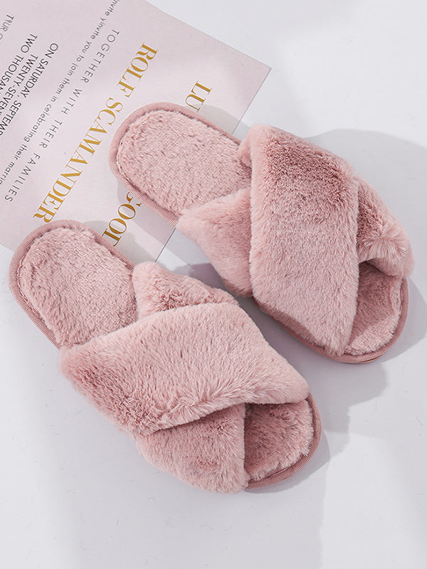 Open Toe Split-Joint Slippers