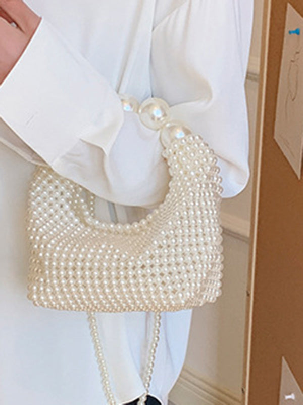 Beaded Solid Color Bags Bags Accessories Handbags Shoulder Bags