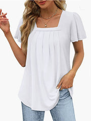 Women Dressy Casual Short Sleeve Summer Tops