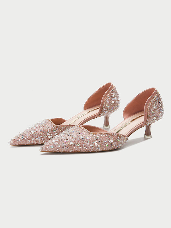 Rhinestone Shiny Pumps