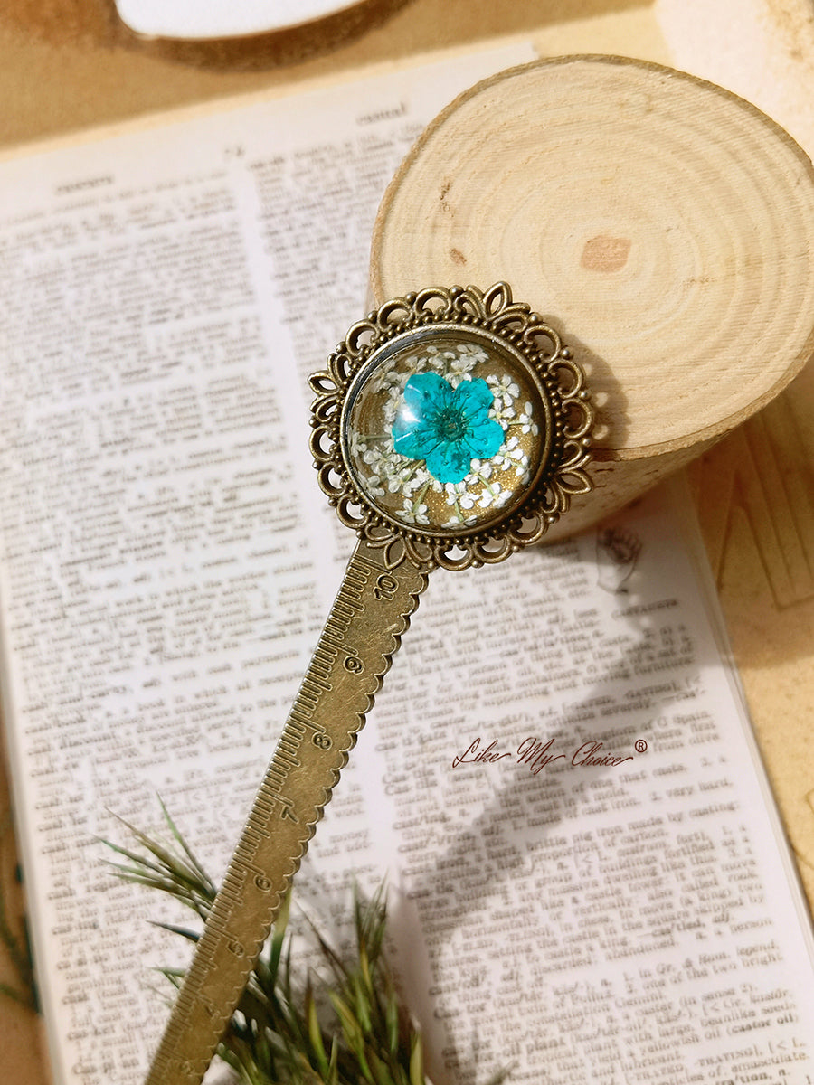 Cherry Blossoms Retro Metal Bookmark