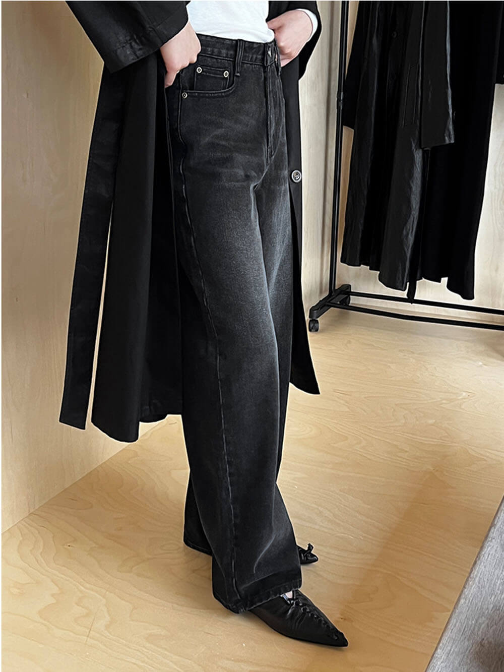 High Waist Wide Leg Jeans