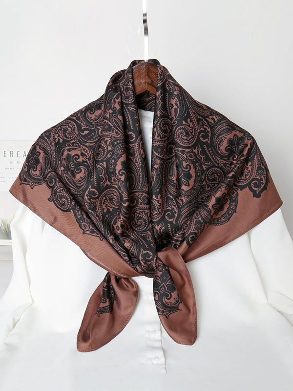 Contrast Color Printed Shawl&Scarf