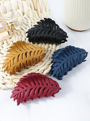 Hollow Leaves Shape Solid Color Hair Clips