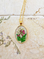 Handmade Bouquet Personalized Pendant Necklace