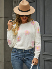 Sweeney Daisy Knitted Sweater - Cream