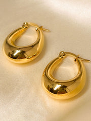 Exaggerated Vacation Style Hollow Water Drop Earrings